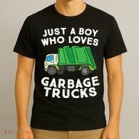 Garbage Truck Just A Boy Who Loves Garbage Trucks T-Shirt thumb 3
