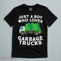 Garbage Truck Just A Boy Who Loves Garbage Trucks T-Shirt thumb 5