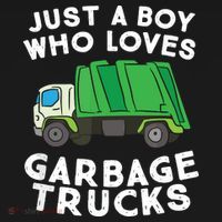 Garbage Truck Just A Boy Who Loves Garbage Trucks T-Shirt thumb 7