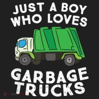 Garbage Truck Just A Boy Who Loves Garbage Trucks Beanie thumb 2