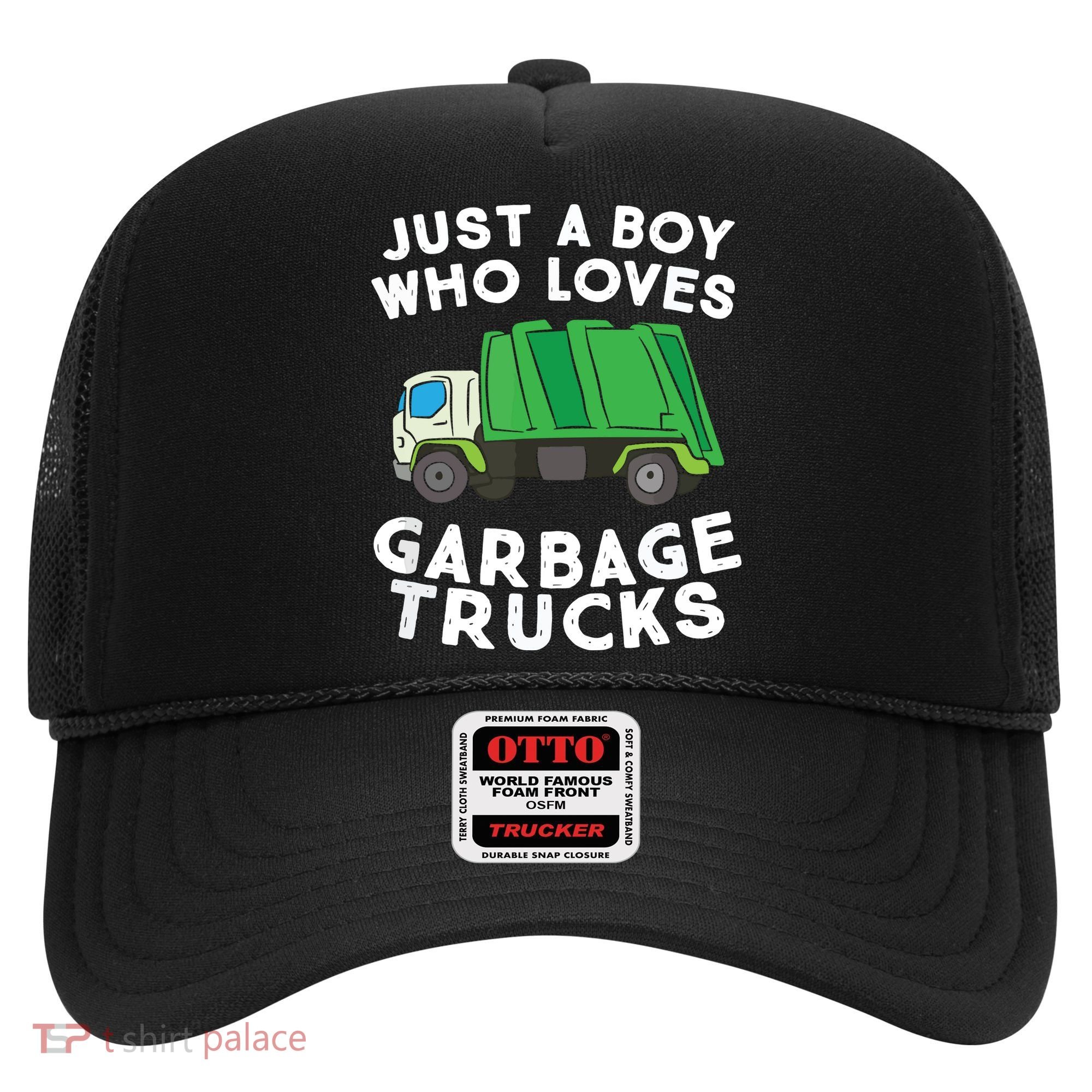 Garbage Truck Just A Boy Who Loves Garbage Trucks Hat