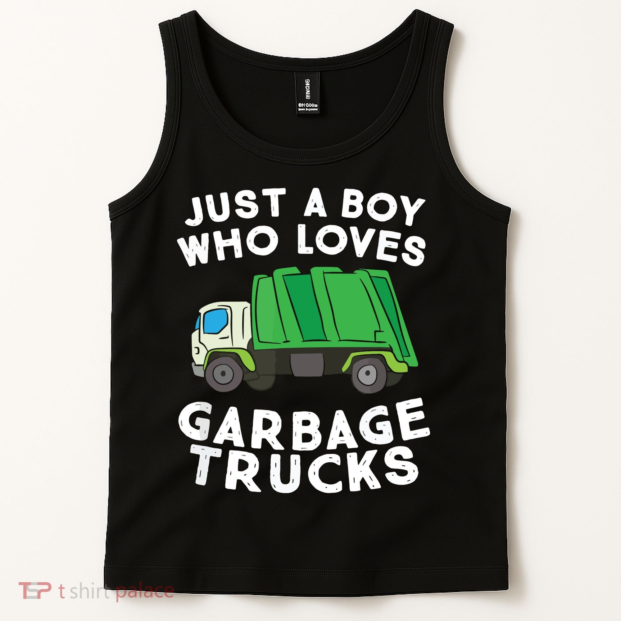 Garbage Truck Just A Boy Who Loves Garbage Trucks Tank Top