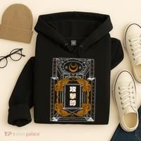 Golden Tigers Japanese Text Aggressive Hoodie thumb 4