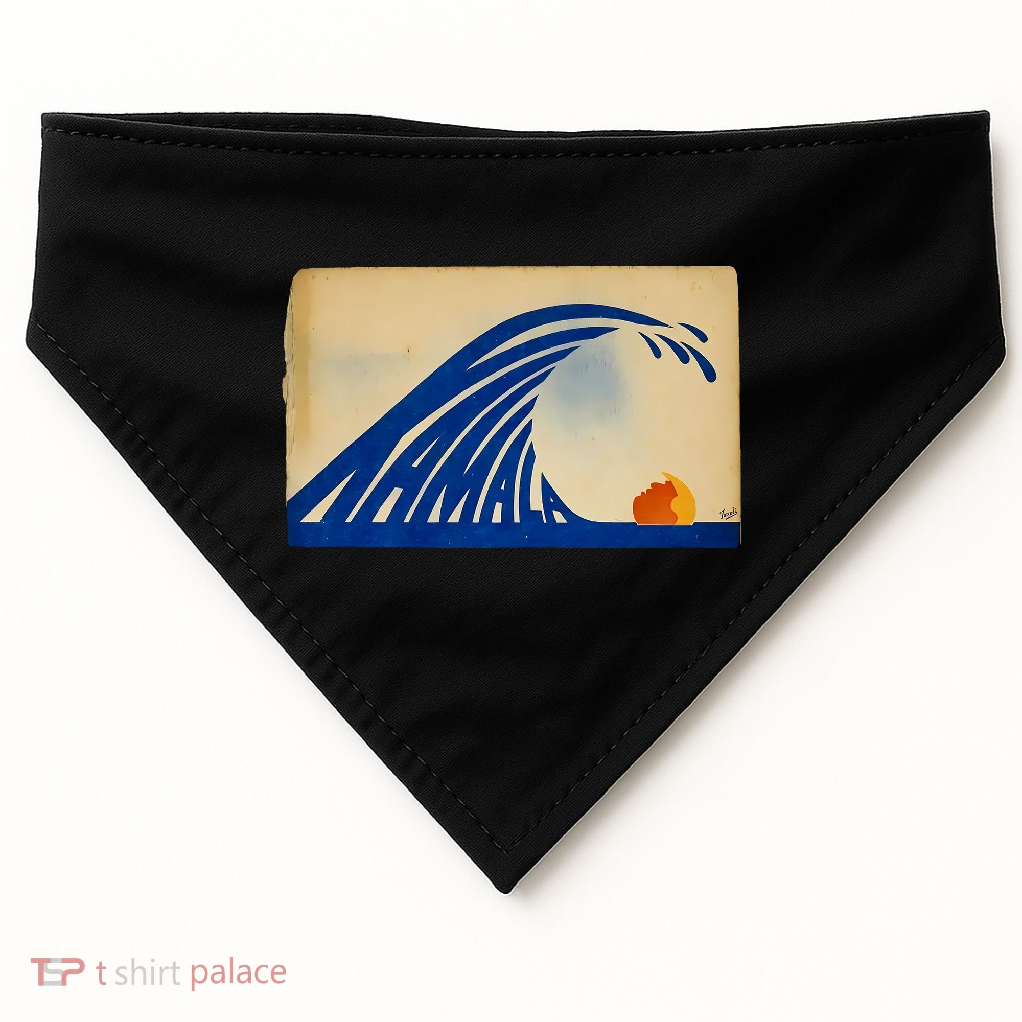 Gary Taxali Kamala Wave USA-Made Doggie Bandana