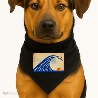 Gary Taxali Kamala Wave USA-Made Doggie Bandana thumb 1