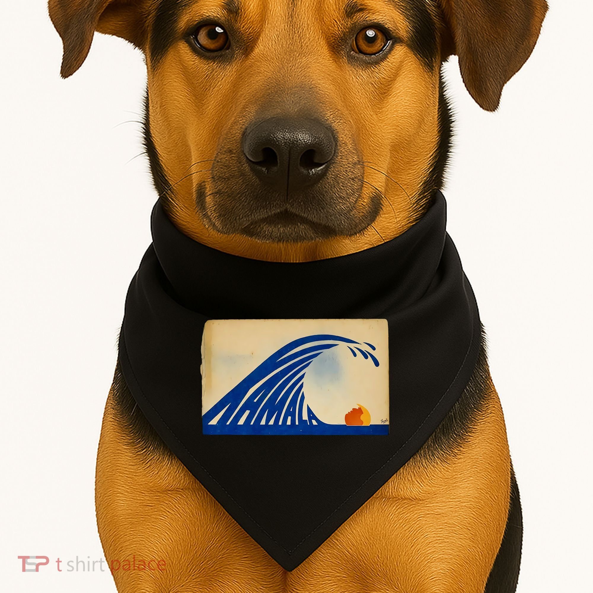 Gary Taxali Kamala Wave USA-Made Doggie Bandana