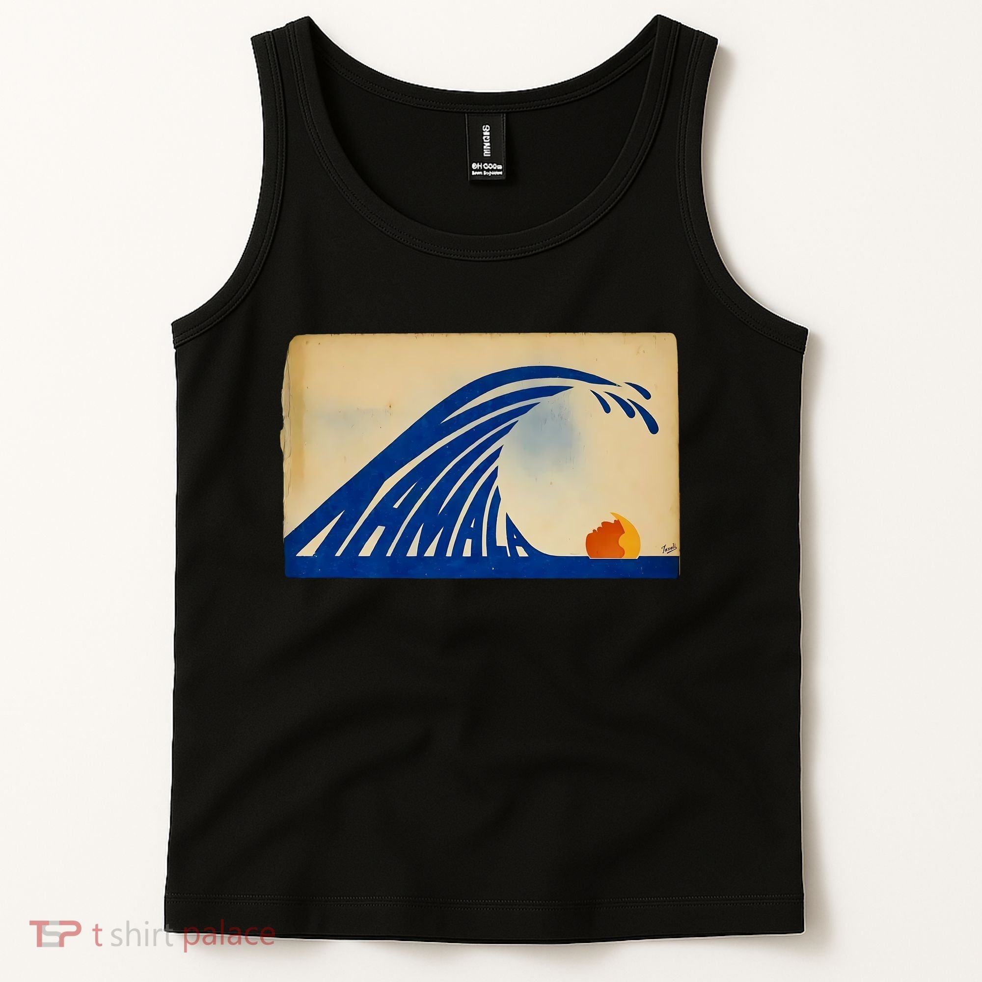 Gary Taxali Kamala Wave Tank Top