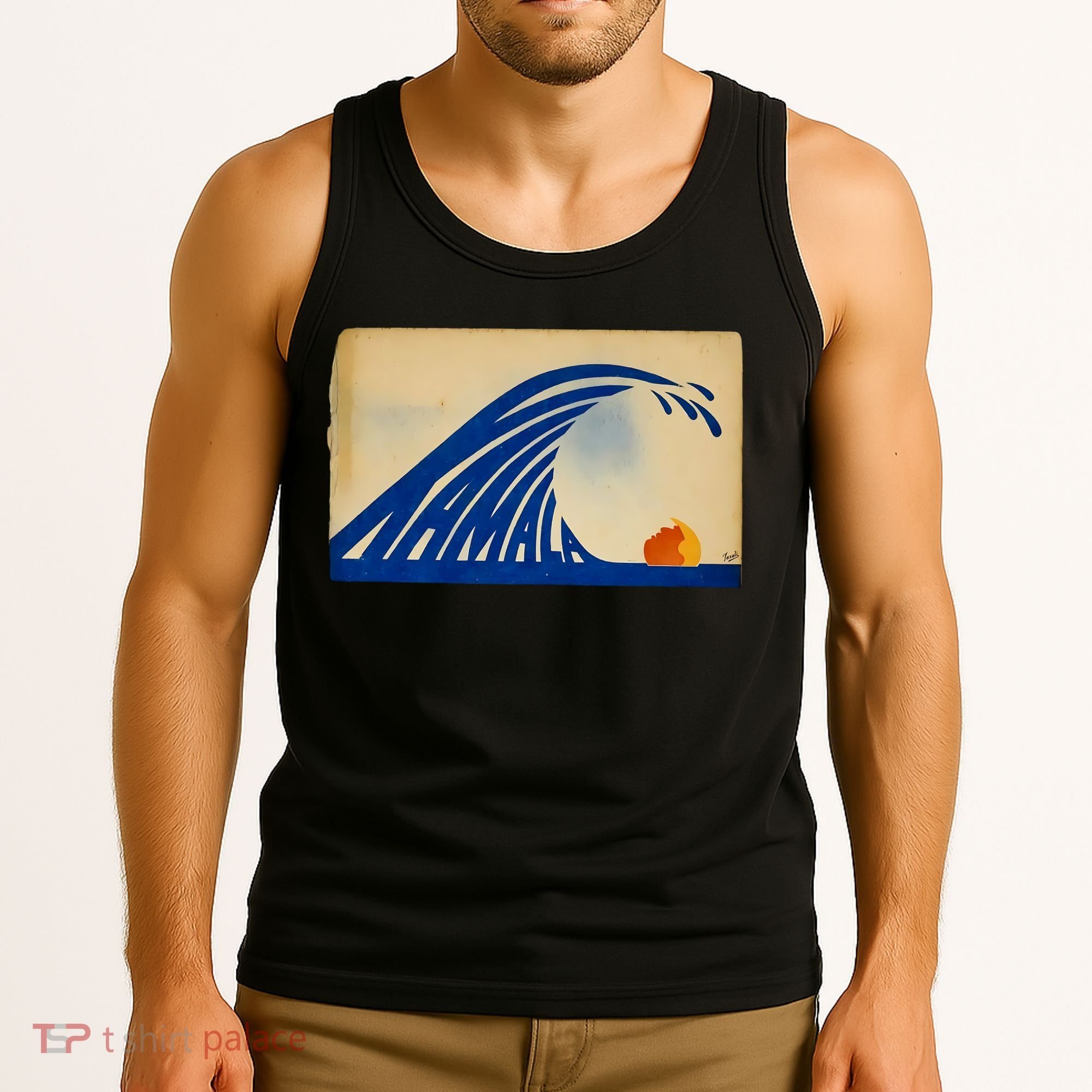 Gary Taxali Kamala Wave Tank Top