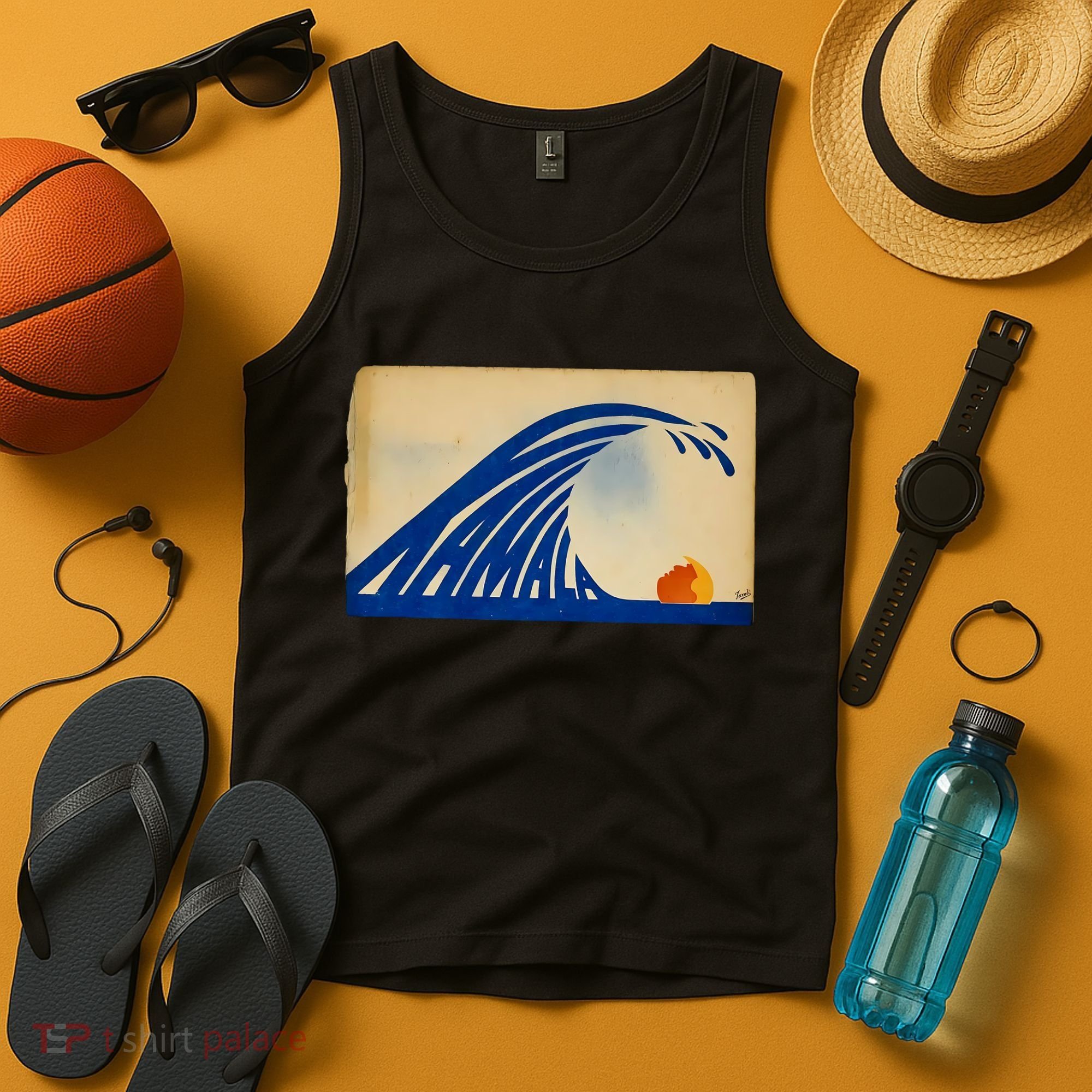 Gary Taxali Kamala Wave Tank Top