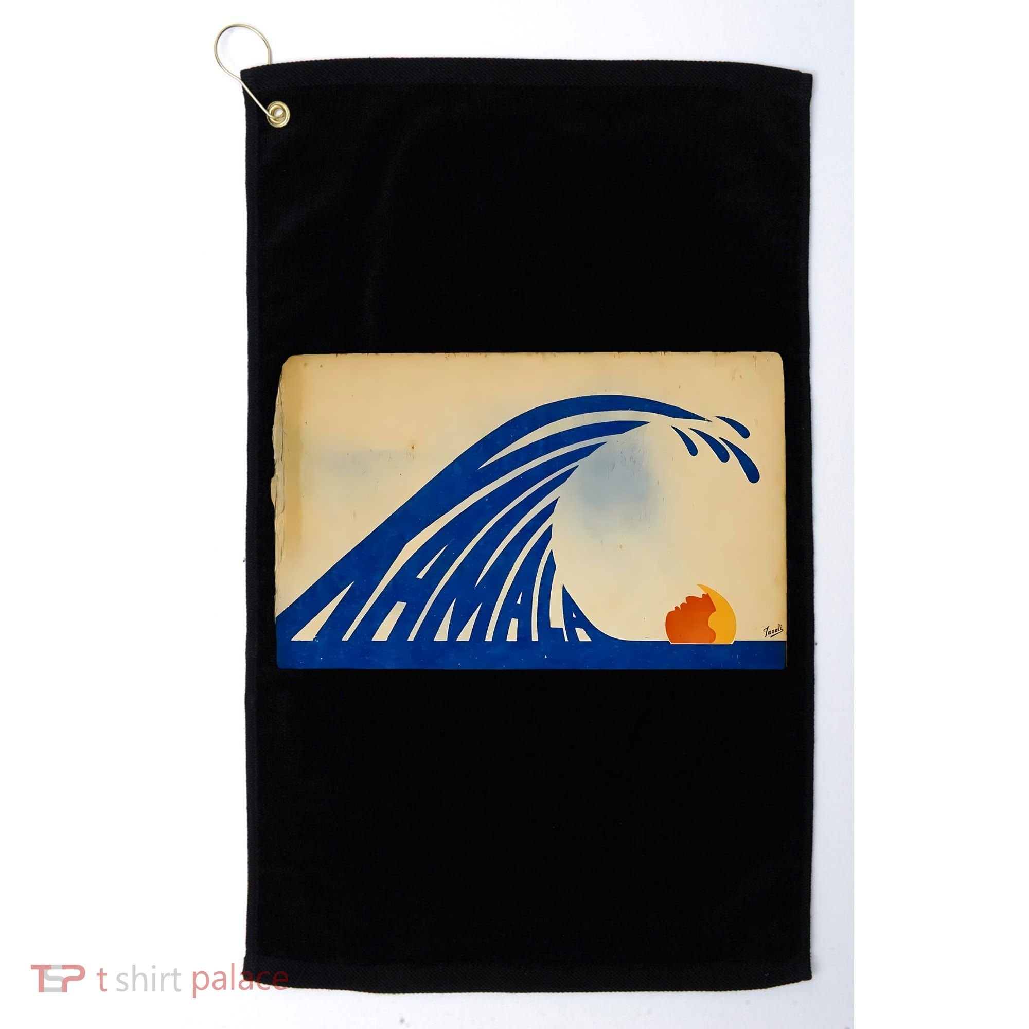 Gary Taxali Kamala Wave Golf Towel