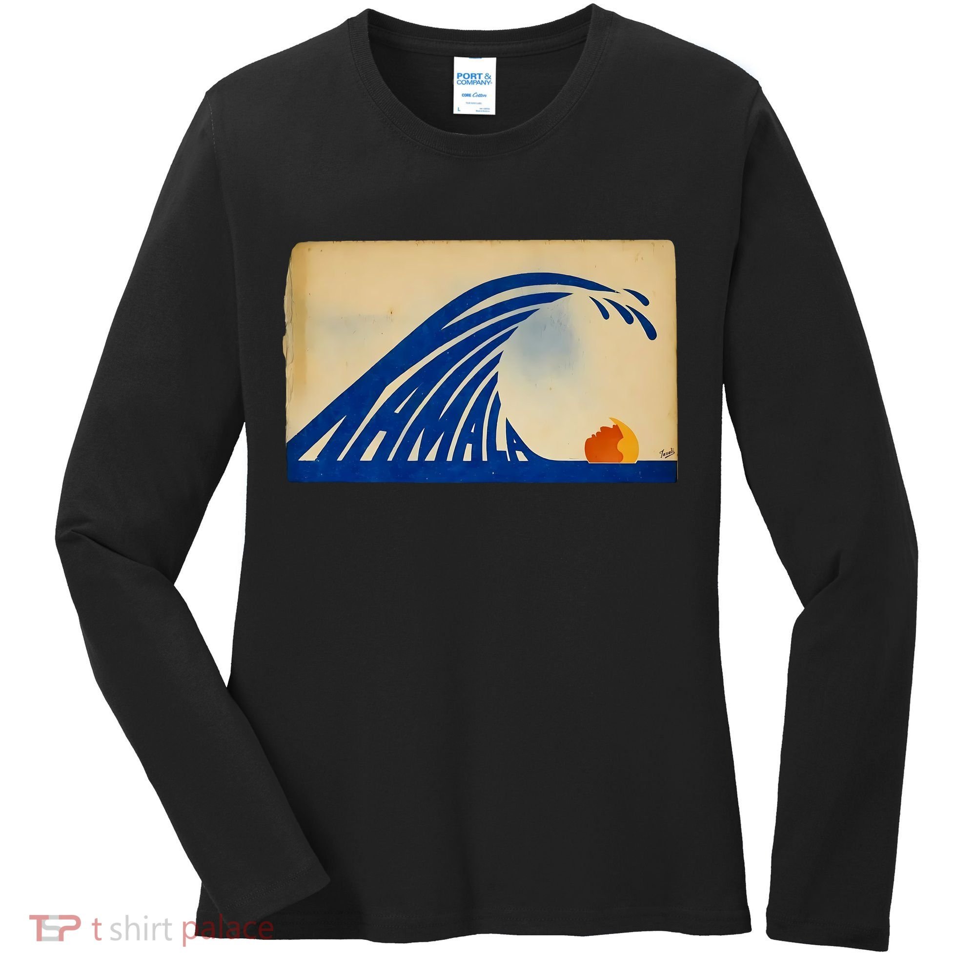 Gary Taxali Kamala Wave Women's Long Sleeve Shirt