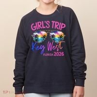 Girls Trip Key West Florida 2026 Vacation Women's Sweatshirt thumb 0