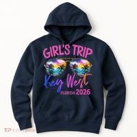 Girls Trip Key West Florida 2026 Vacation Hoodie thumb 0
