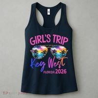 Girls Trip Key West Florida 2026 Vacation Women's Tank Top thumb 3