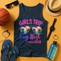 Girls Trip Key West Florida 2026 Vacation Tank Top thumb 4