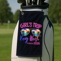Girls Trip Key West Florida 2026 Vacation Golf Towel thumb 2