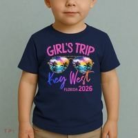 Girls Trip Key West Florida 2026 Vacation Toddler T-Shirt thumb 2