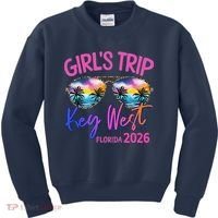 Girls Trip Key West Florida 2026 Vacation Kids Sweatshirt thumb 0