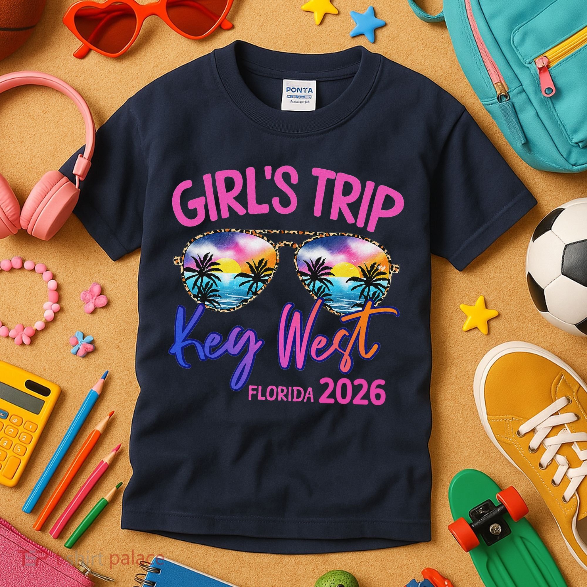 Girls Trip Key West Florida 2026 Vacation Kids T-Shirt