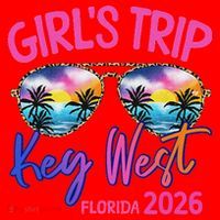 Girls Trip Key West Florida 2026 Vacation Santa Hat thumb 1