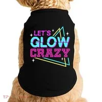 Group Team Lets A Glow Crazy Retro Doggie Tank thumb 0