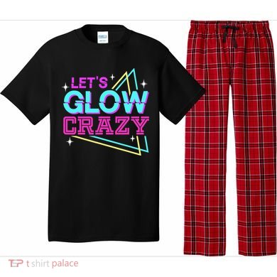 Group Team Lets A Glow Crazy Retro Pajama Set