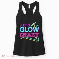 Group Team Lets A Glow Crazy Retro Women's Tank Top thumb 0