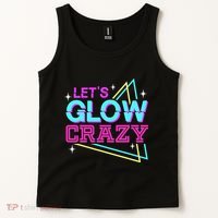 Group Team Lets A Glow Crazy Retro Tank Top thumb 2