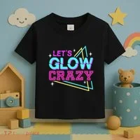 Group Team Lets A Glow Crazy Retro Toddler T-Shirt thumb 3