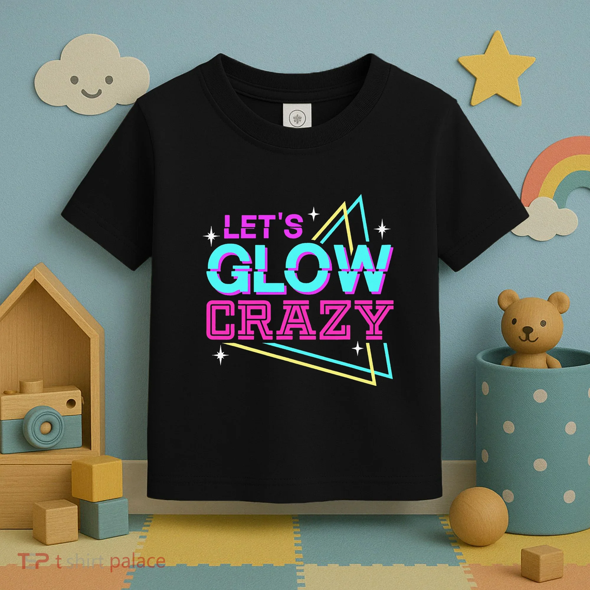 Group Team Lets A Glow Crazy Retro Toddler T-Shirt