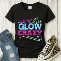 Group Team Lets A Glow Crazy Retro Women's T-Shirt thumb 3