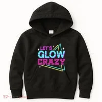 Group Team Lets A Glow Crazy Retro Kids Hoodie thumb 0