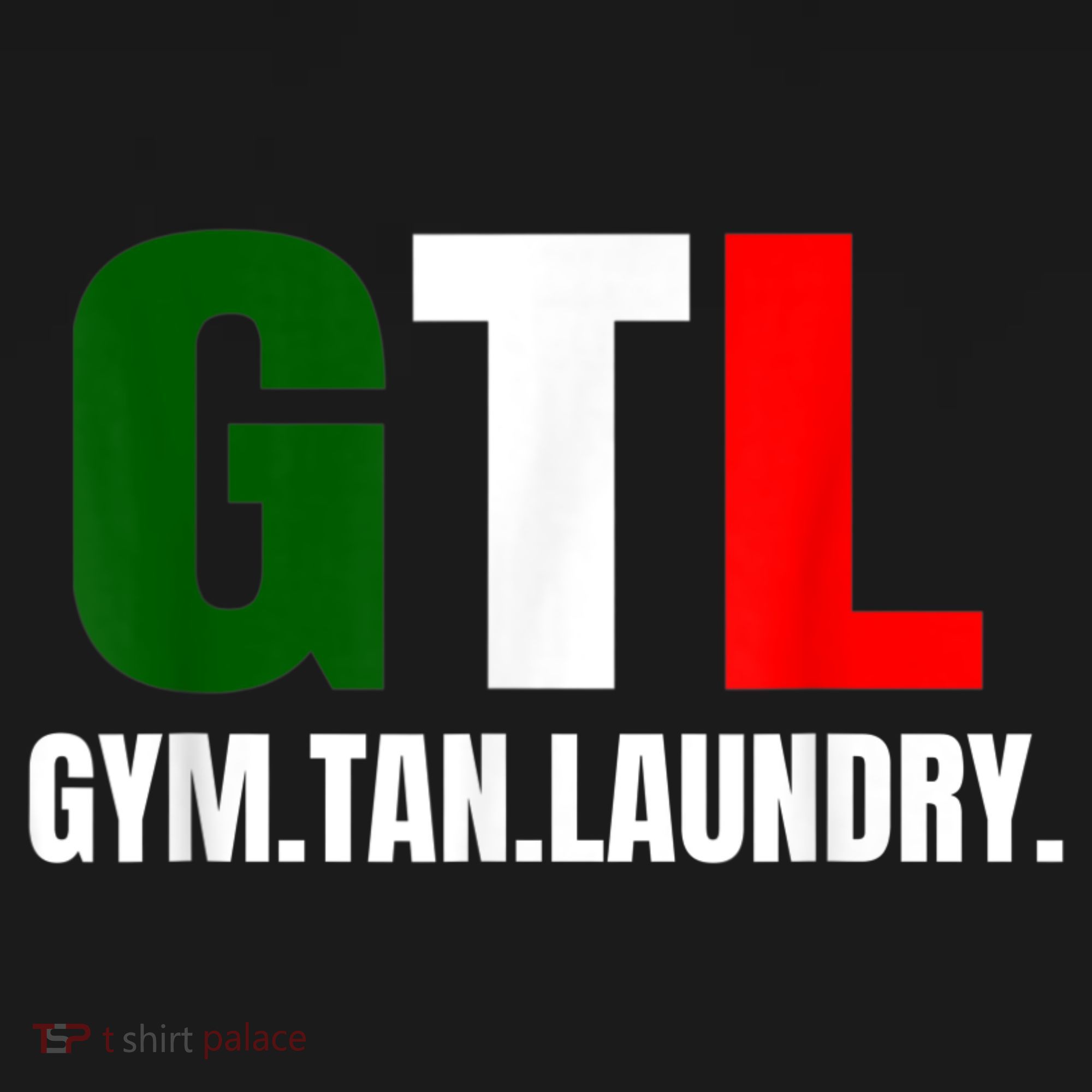 Gym Tan Laundry GTL New Jersey Garden NJ Shore Italian Flag T-Shirt