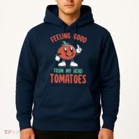 Groovy Tomato Lover Vegan Feeling Good From My Head Tomatoes Hoodie thumb 2