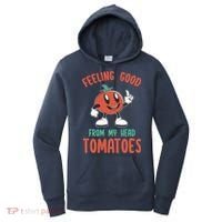 Groovy Tomato Lover Vegan Feeling Good From My Head Tomatoes Women's Hoodie thumb 0