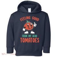 Groovy Tomato Lover Vegan Feeling Good From My Head Tomatoes Toddler Hoodie thumb 0