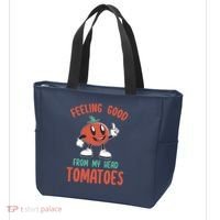 Groovy Tomato Lover Vegan Feeling Good From My Head Tomatoes Tote Bag thumb 3