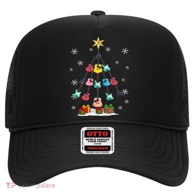 Guitar Tree Lights Christmas Pajamas Guitar Lovers Xmas Tree Cool Gift Hat