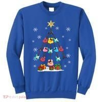 Guitar Tree Lights Christmas Pajamas Guitar Lovers Xmas Tree Cool Gift Sweatshirt thumb 0