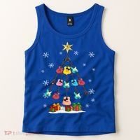 Guitar Tree Lights Christmas Pajamas Guitar Lovers Xmas Tree Cool Gift Tank Top thumb 2