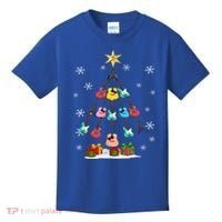 Guitar Tree Lights Christmas Pajamas Guitar Lovers Xmas Tree Cool Gift Kids T-Shirt thumb 0