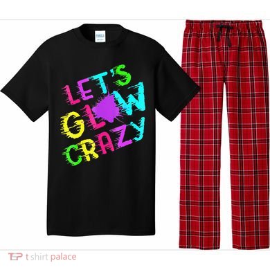 Group Team Lets A Glow Crazy Retro Colorful Pajama Set