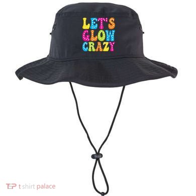Group Team Lets A Glow Crazy Retro Colorful Quote Bucket Hat