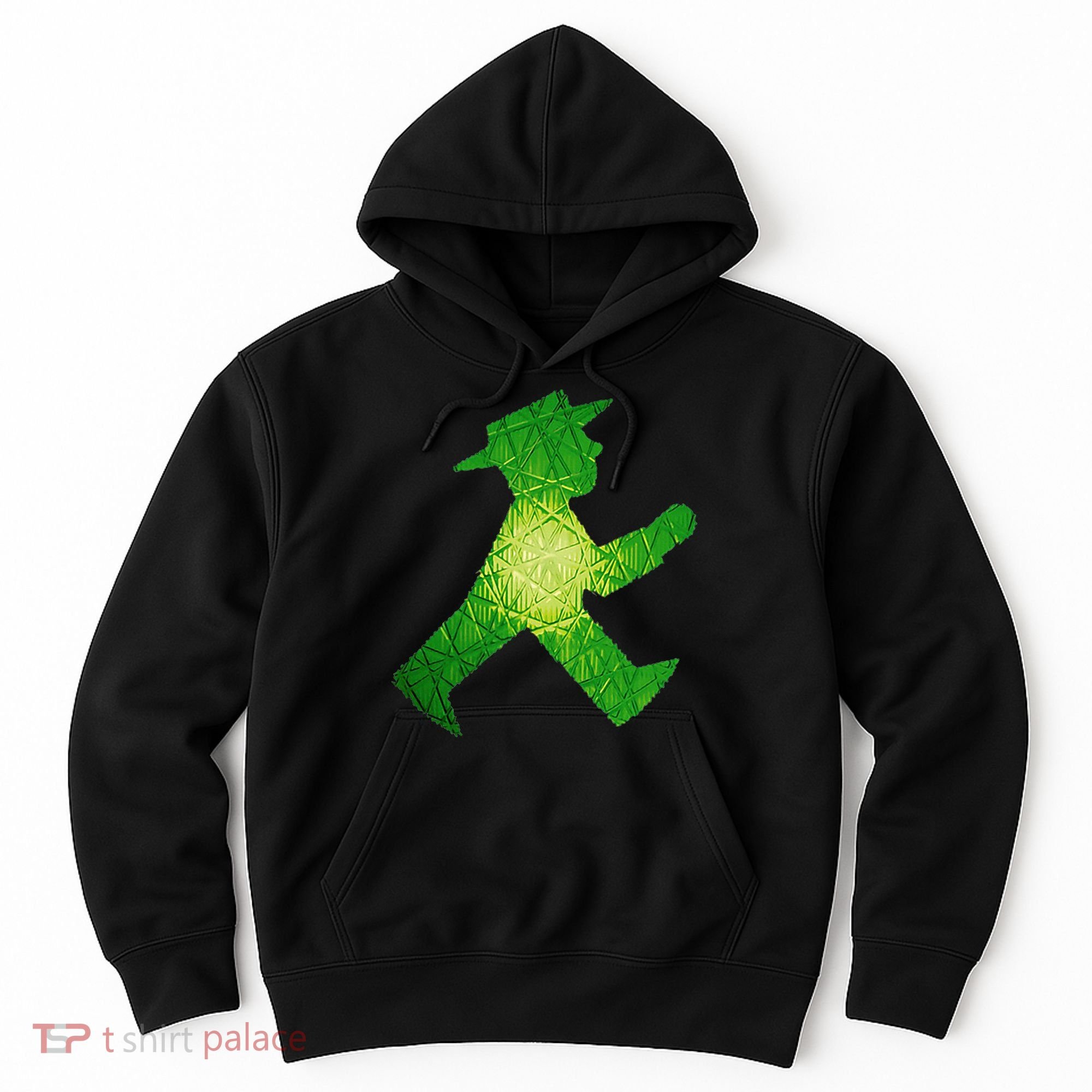 Green Traffic Light Man Ampelmann GrüN Hoodie