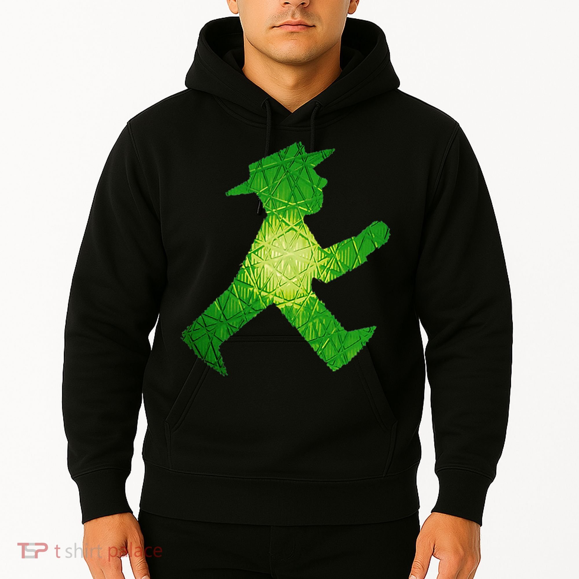 Green Traffic Light Man Ampelmann GrüN Hoodie