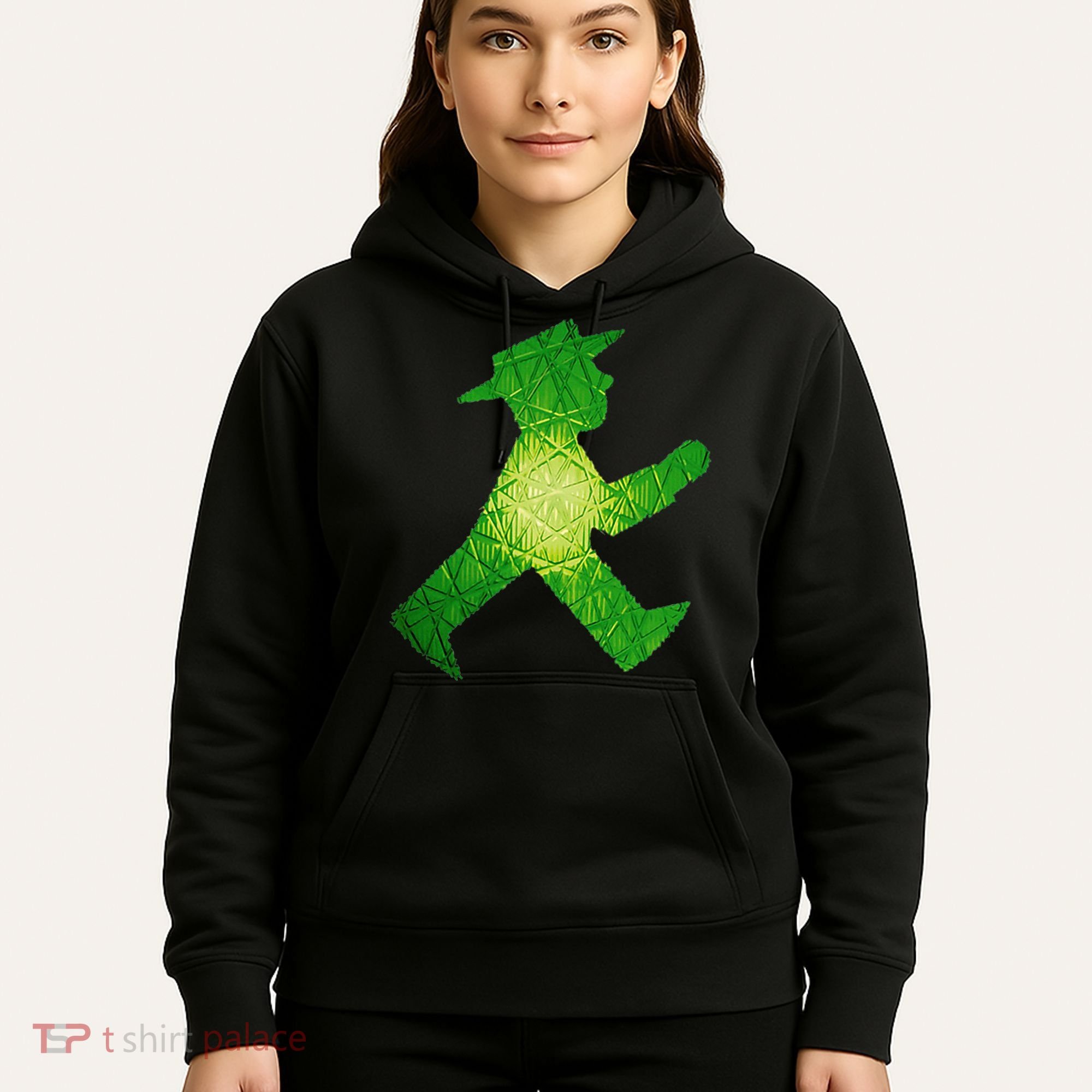 Green Traffic Light Man Ampelmann GrüN Hoodie
