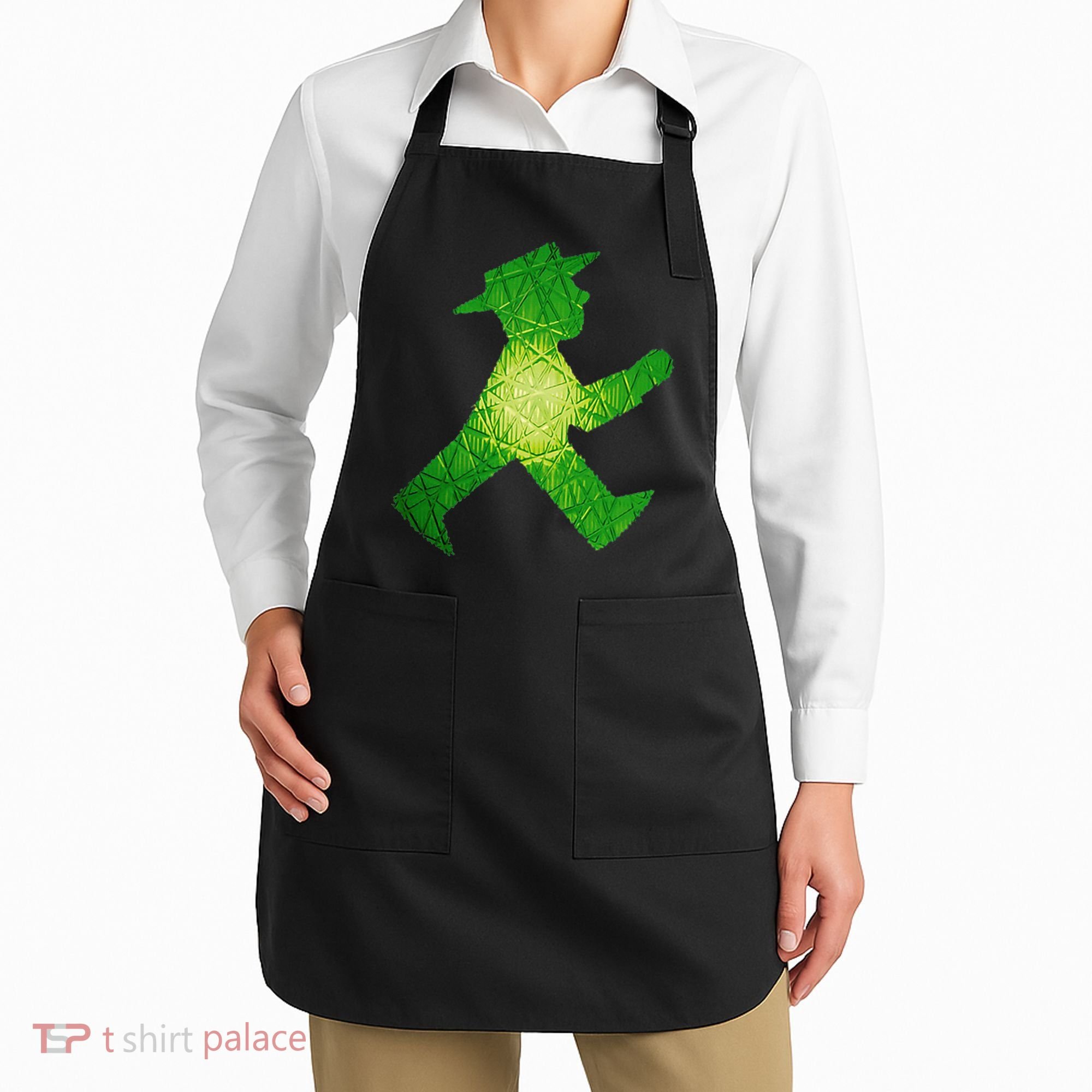 Green Traffic Light Man Ampelmann GrüN Apron