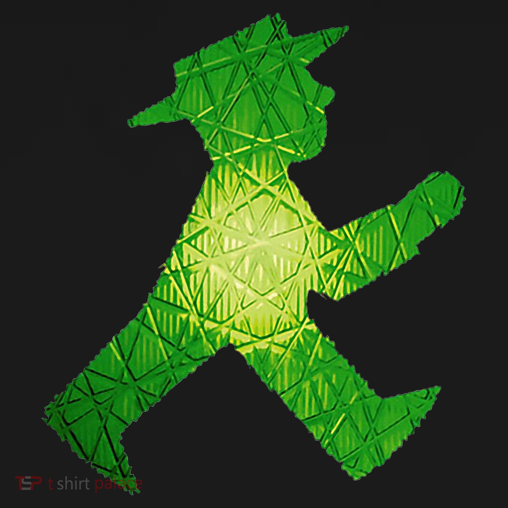 Green Traffic Light Man Ampelmann GrüN Apron
