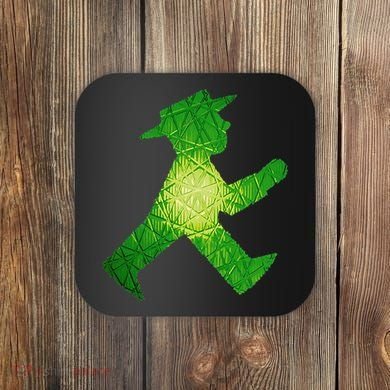 Green Traffic Light Man Ampelmann GrüN Coaster