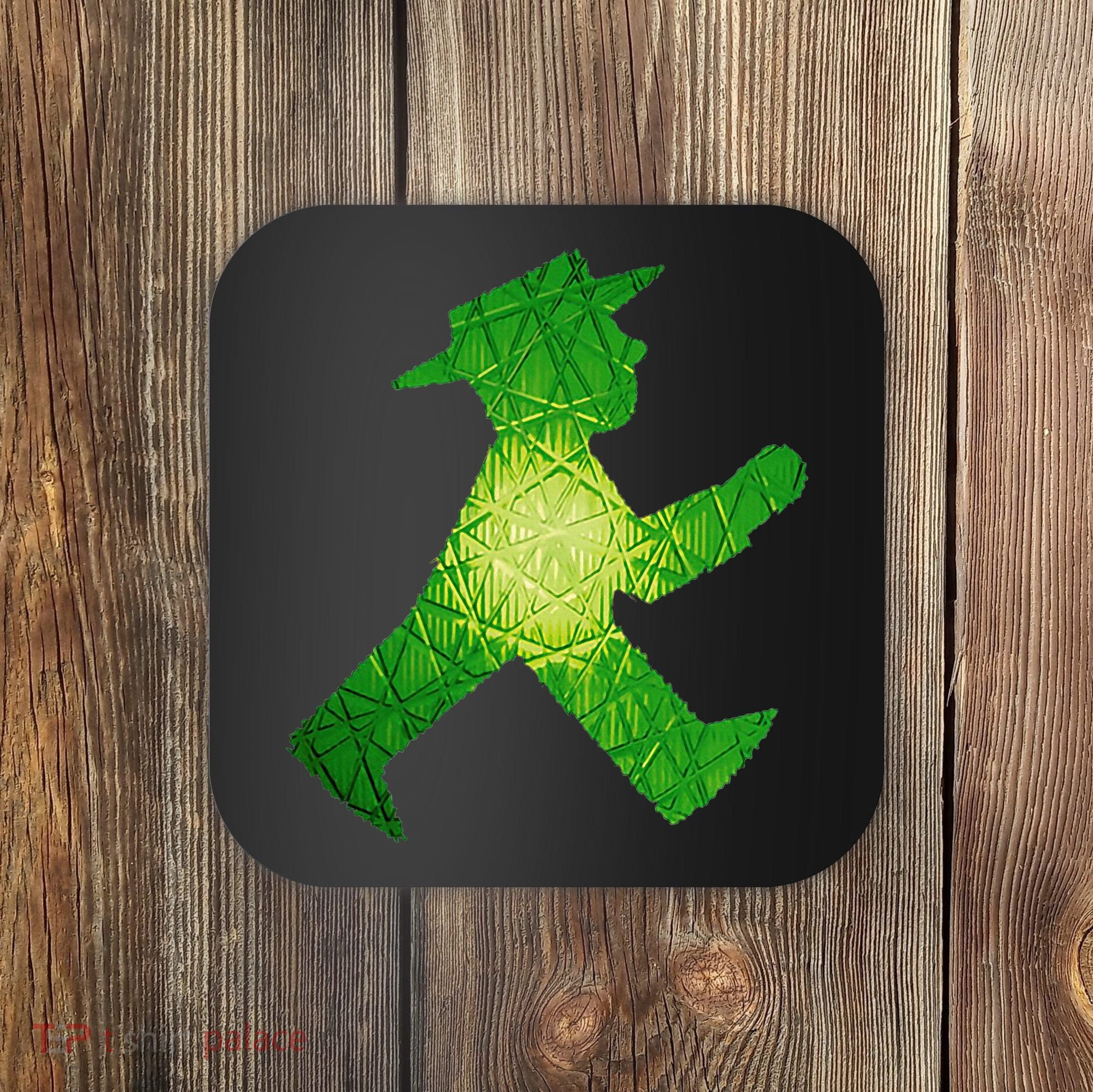 Green Traffic Light Man Ampelmann GrüN Coaster